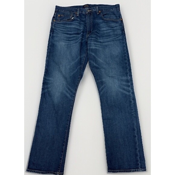 Polo Ralph Lauren Jeans Mens 34x32 Hampton Relaxed Straight Blue Denim Preppy - Picture 1 of 14
